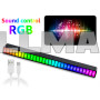 LED лампа RGB реагирующая на звук Light Bar 32 диода черная
